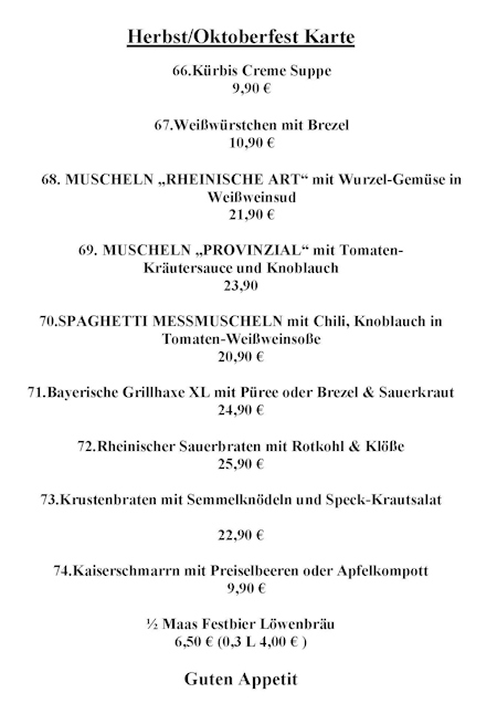 Herbst & Oktoberfestkarte