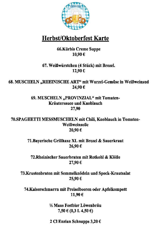 Herbst & Oktoberfestkarte 2026